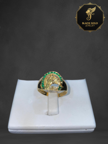 Tupac Amaru Esmerald Bedazzled Ring