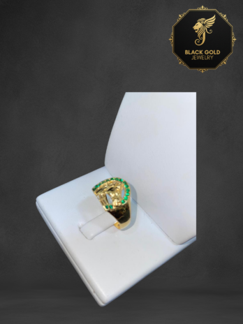 Tupac Amaru Esmerald Bedazzled Ring