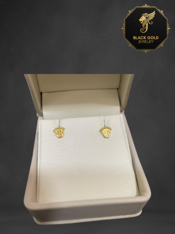 Golden Crown Earrings